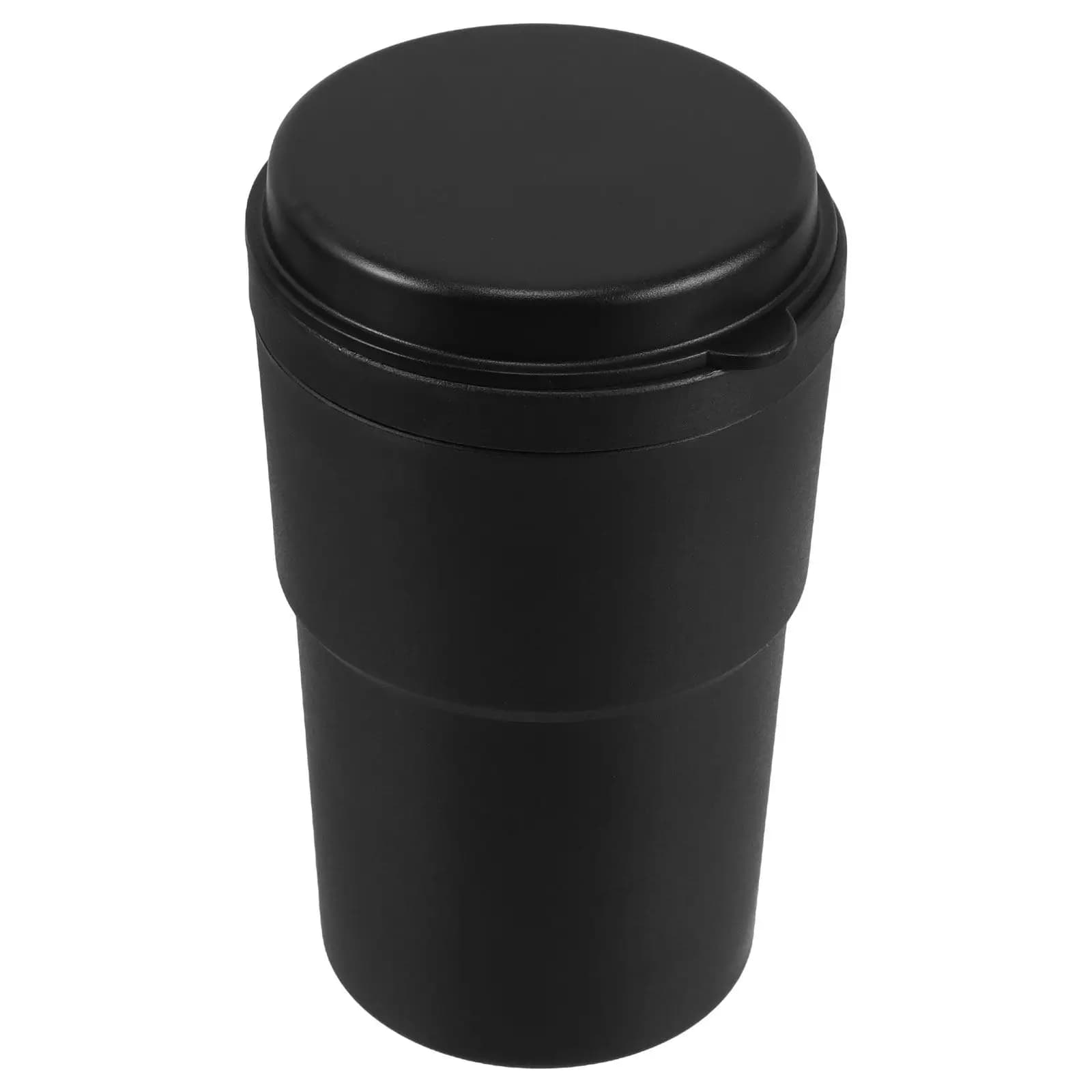 Posacenere portatile in metallo per auto, casa e veicoli, mini contenitore per sigari, portabicchieri e cestino per rifiuti, elimina odori