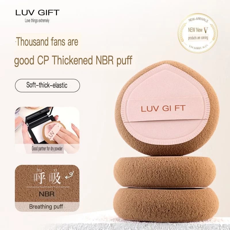 Solid NBR Puff Setting Makeup, Soft Delicate, A Special Makeup Tool For Dry Pressed Powder, And Liquid Foundation, Does Not