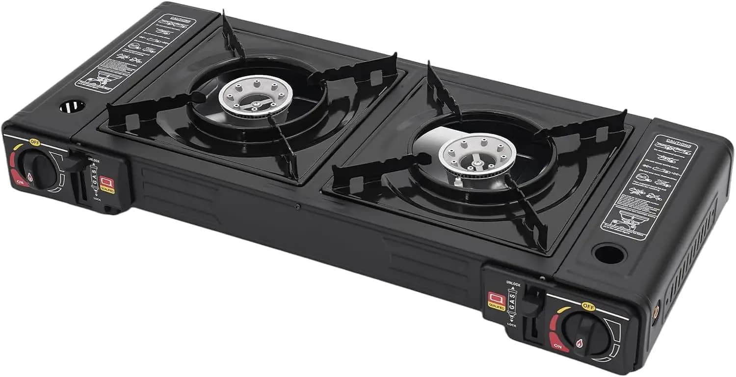 | 24,000 BTU Burner Gas Grill with Removable Housing | 24.8 Polished for Camper and Tailgating