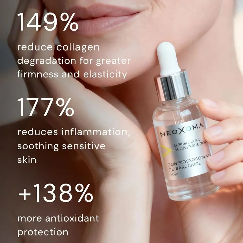 The revitalizing essence for the body NEOXOMA Psoralen favors the generation of collagen improves the thin lines and care of the deep moisturizing skin