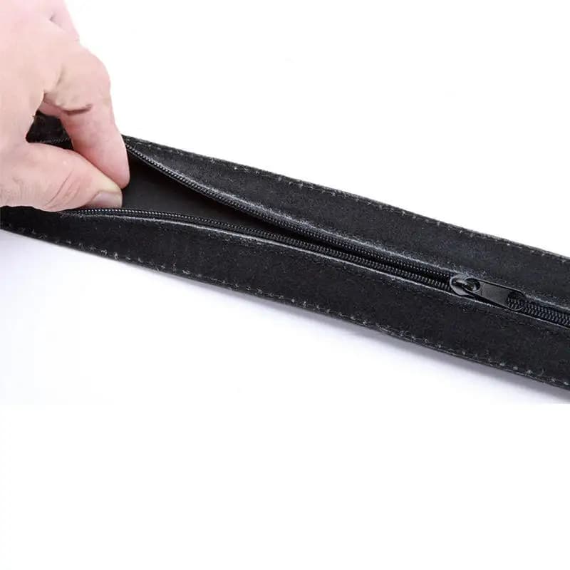Cintura Portasoldi con Cerniera di Sicurezza, Borsa a Tracolla Antifurto in Similpelle, Cintura Porta Soldi con Fibbia, Portafoglio Casual alla Moda per Uso Quotidiano