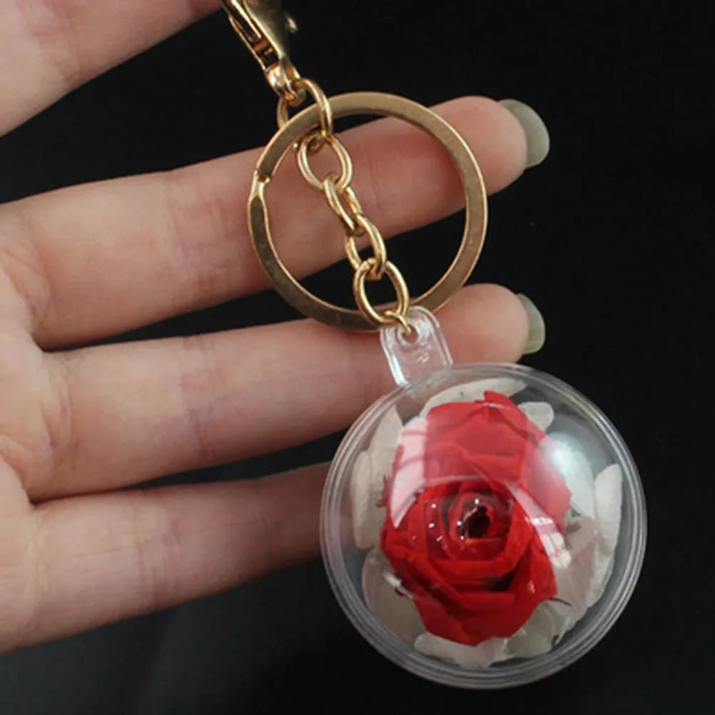 Set di 12 Sfere Trasparenti in Acrilico da 6 Cm, Ornamenti Riempibili per Decorazioni Natalizie, Feste e Matrimoni