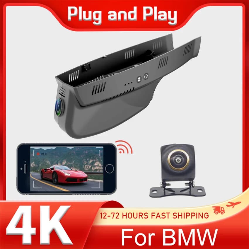 Plug and play Dash Cam per BMW Serie 5 525d 535i 530i F10 f11 x3 f25 2011 2012, DVR per auto 4K per BMW, accessori per auto