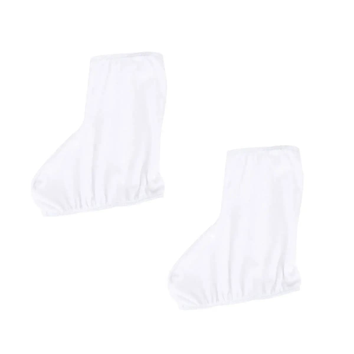 Copertura elastica antigraffio per scarpe da pattinaggio su ghiaccio, rivestimento assorbente antiruggine, protezione per scarpe da pattinaggio, taglia L, bianco