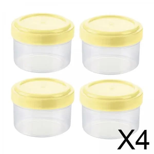 4x set di 4 bottiglie da spremere per liquidi, contenitori trasparenti per spezie per uso esterno