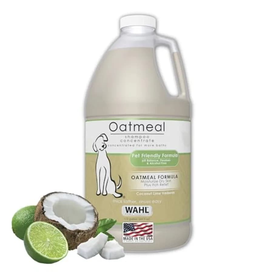 Shampoo USA per Cani con Formula all'Avena e Profumo di Cocco, Lime e Verbena per Pelle Secca e Prurito - Modello 821004-050