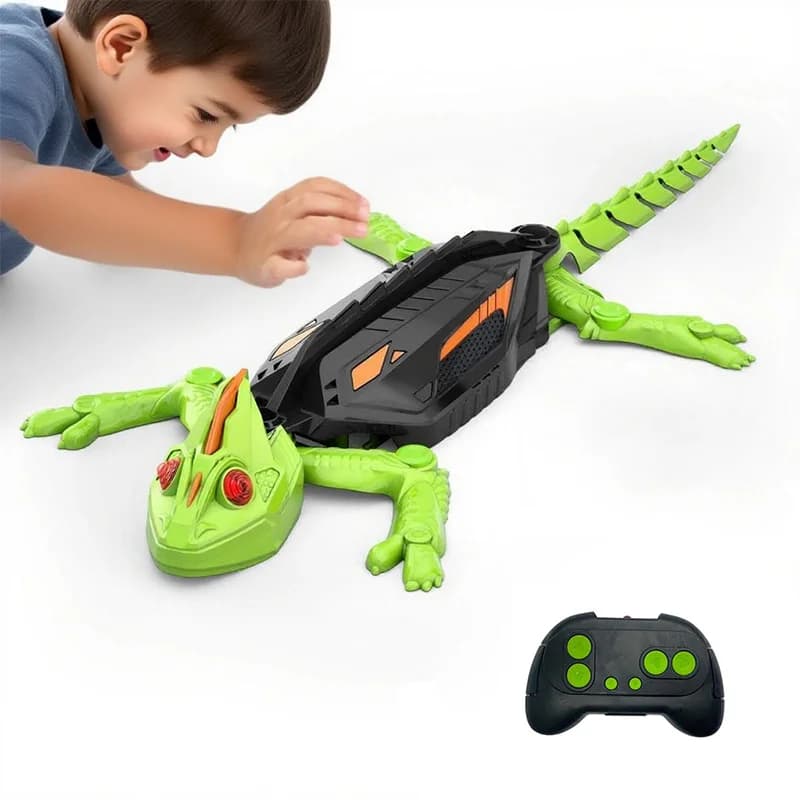 RC Wall Crawler Gecko Robot scarafaggio telecomandato ricaricabile Giocattoli per bambini Salire le pareti per scherzi Giochi di giocattoli Regalo di Halloween