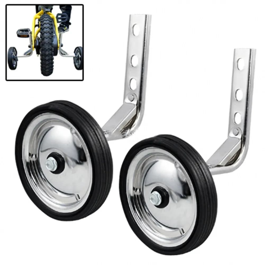 Ruote da Allenamento Regolabili e Resistenti, Universali per Biciclette da Bambini da 12, 14, 16, 18, 20 Pollici, Ausilio per l'Equilibrio e la Sicurezza