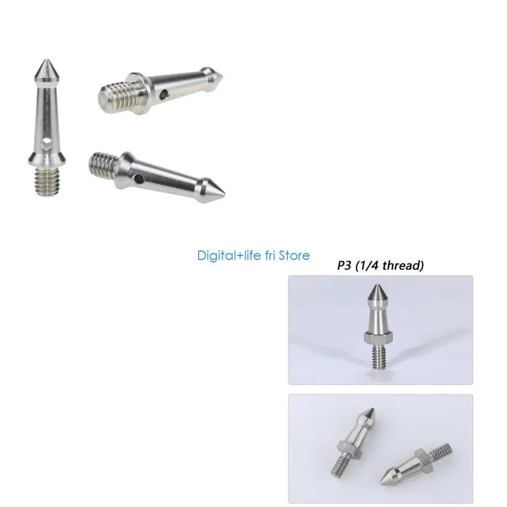E06D Tripod 1/4 3/8inch Camera Monopod Feet Screw Fixed Replacement Photography Accessories Stainless Steel