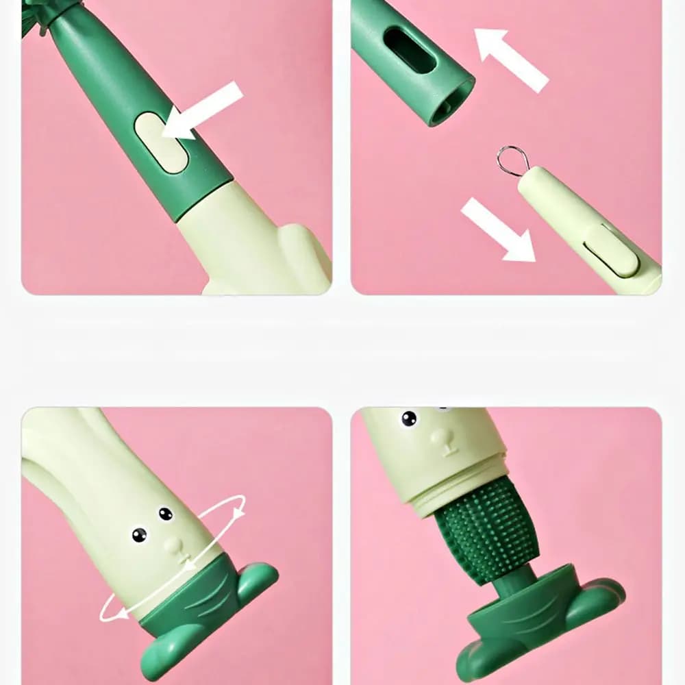 Head 360 Degree Rotation Pacifier Nipple Baby Bottle Brush Set Cup Cleaning Tool Water Bottle Cleaner Bottle Cleaning Brush