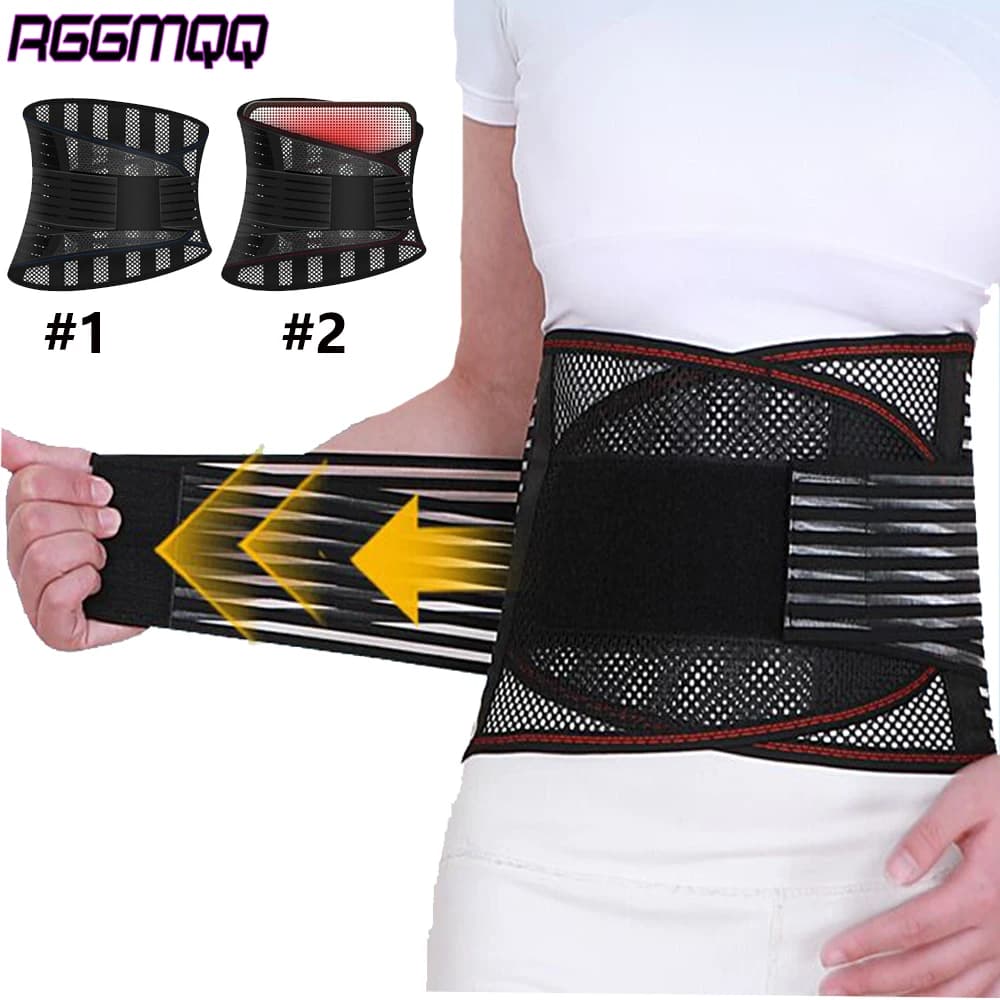 1 cintura di supporto per la schiena traspirante con 4 supporti, tutore per la parte bassa della schiena unisex per uomini e donne - Ideale per sollevamento pesante e sollievo dal dolore!