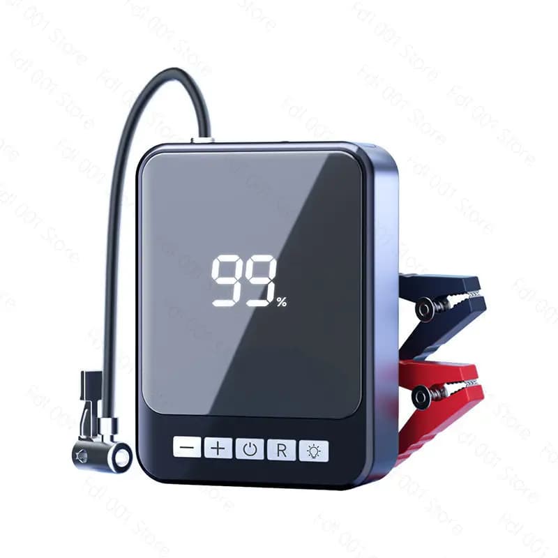 Avviatore d'Emergenza Portatile per Auto, Compressore d'Aria Multifunzione e Avviatore d'Emergenza per Situazioni di Emergenza