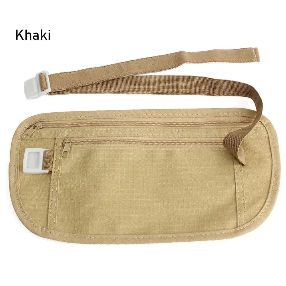 Women/Men Hidden Wallet Waist Belt Cardbag Cloth Running Bag Chest Packs Passport Money Bags Useful Travel Pouch