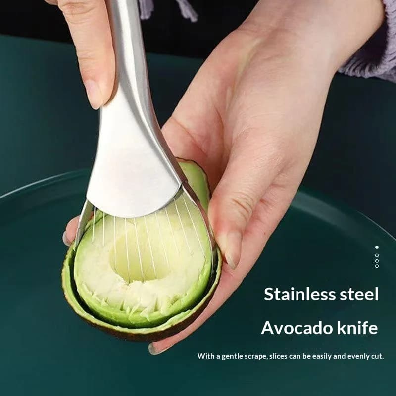 . Stainless steel avocado knife, kitchen gadget, fruit cut tool, all for kitchen and house, to slice the dragon fruit.
