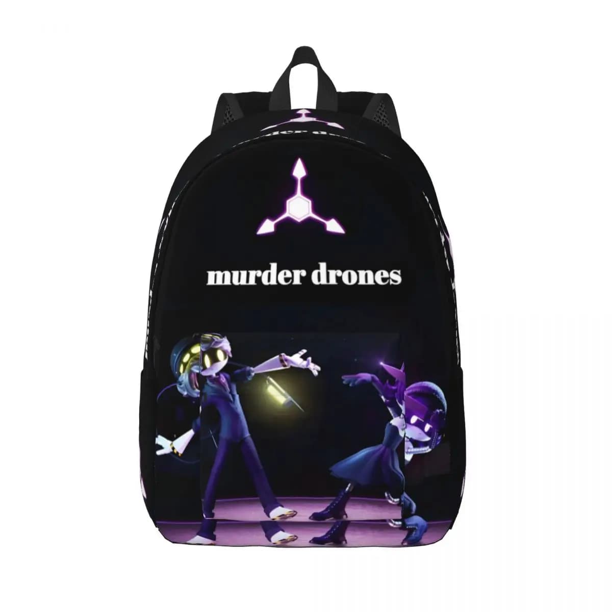 Murder Drones Uzi Doorman Backpack for Boy Girl Kids Student School Bookbag Funny Tv Series Daypack Preschool Kindergarten Bag