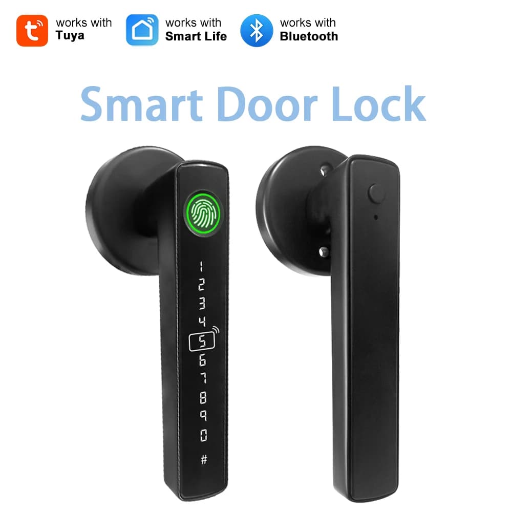 Tuya Serrature elettroniche Impronte digitali Password Chiave IC Card Smart Home APP Sblocca serratura per porta dell'ufficio dell'appartamento