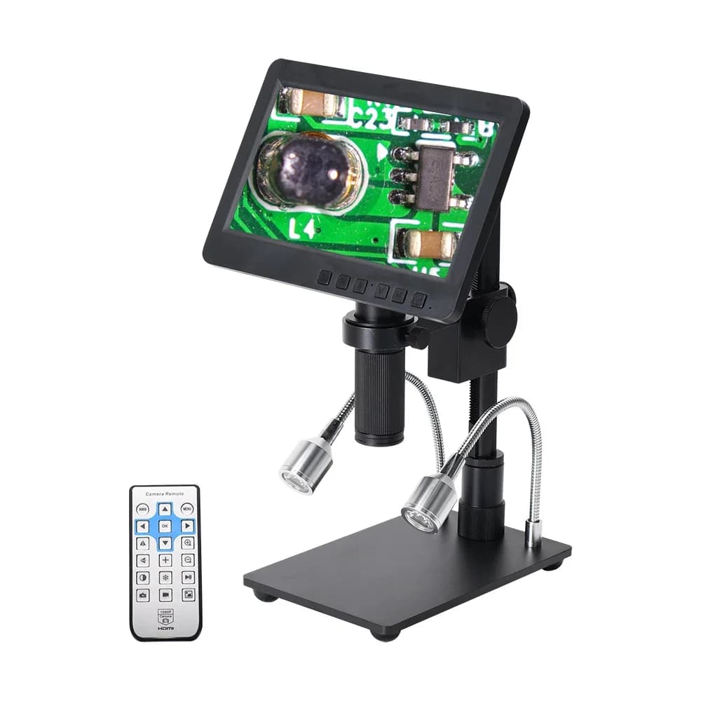 Set fotocamera per microscopio USB HDMI da 26 MP con schermo da 7 pollici HAYEAR HY-2070