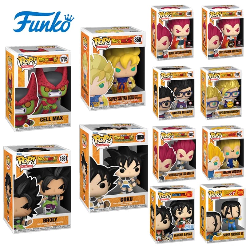 Funko Pop Dragon Ball Anime Figure Genuine Cartoon Model Desktop Decoration Trendy Collectible Holiday Gift