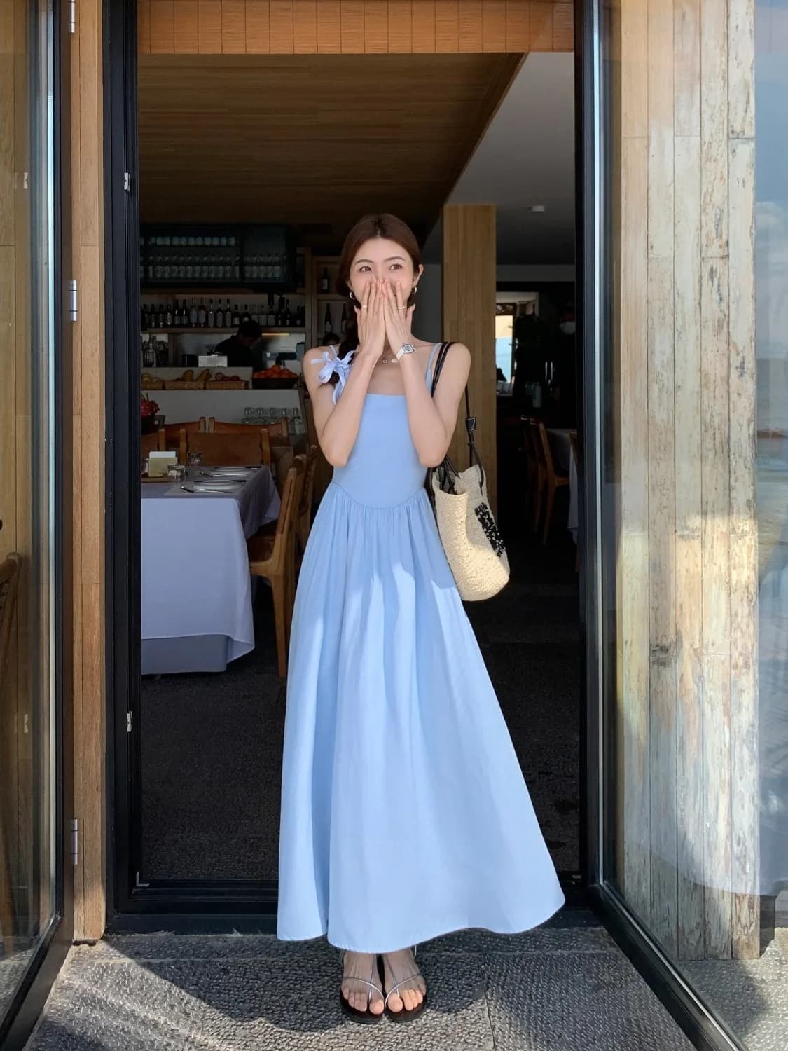 Design Sensation Sweet Style Women's Midi Dress Summer New Arrival Casual Strapless Dress Standard Fit Polyester Fiber