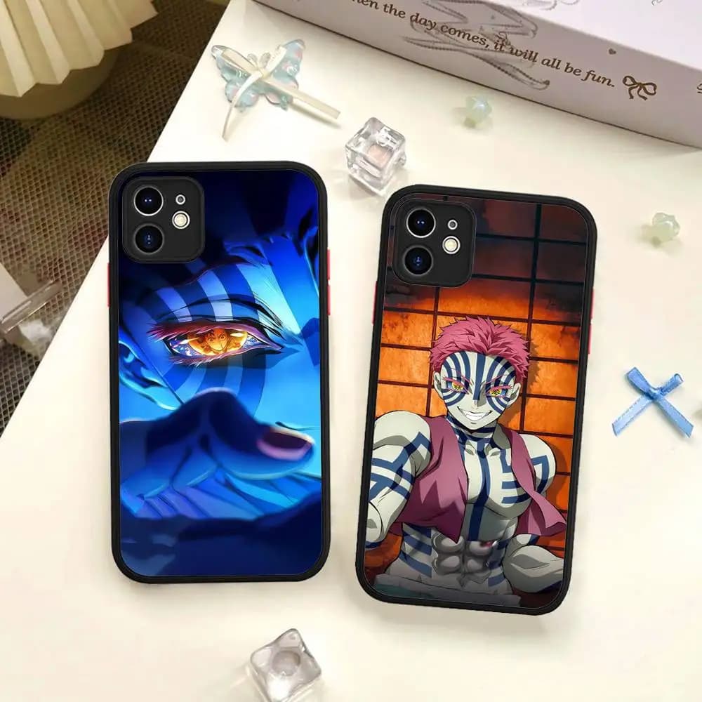 Anime D-DemonS Slayer Phone Case For IPhone 16e 16 15 14 13 12 11 Pro Max X XS Max Plus Matte Clear