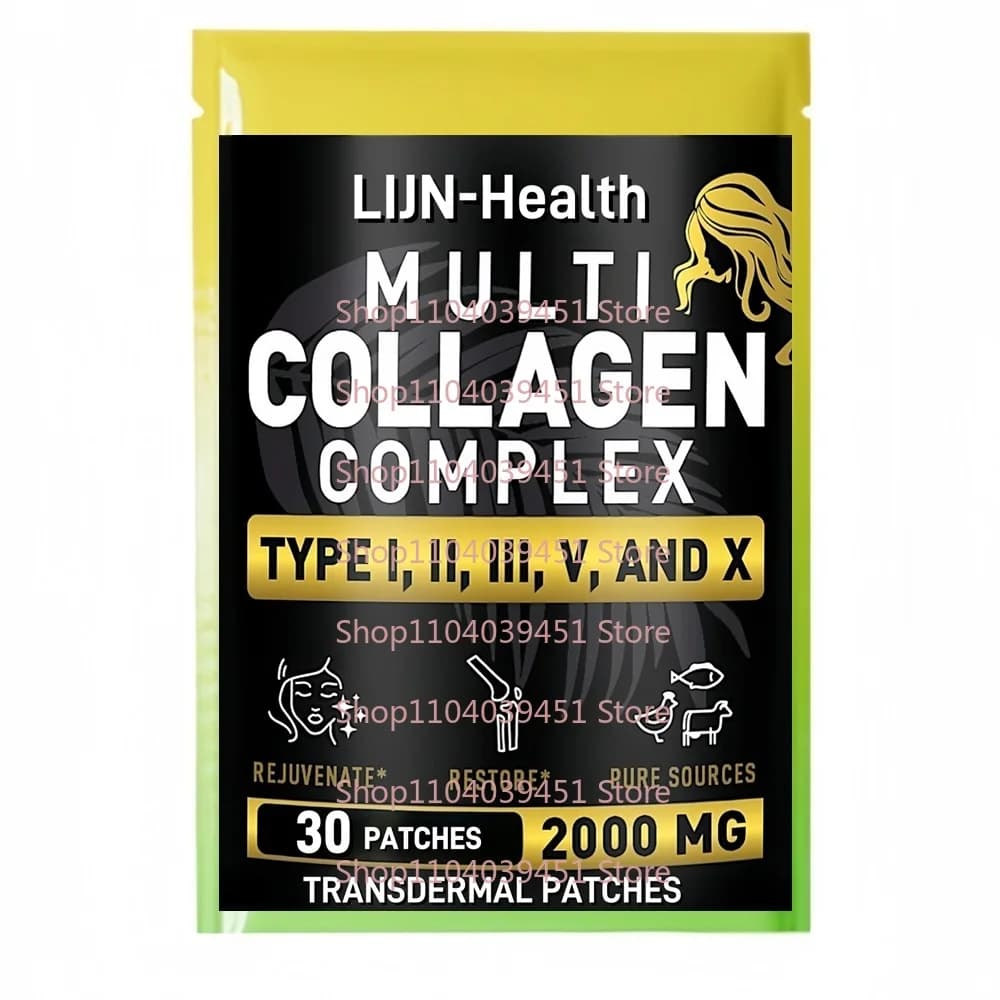 30 cerotti multipli peptidi al collagene cerotti transdermici per capelli, pelle, unghie e supporto articolare