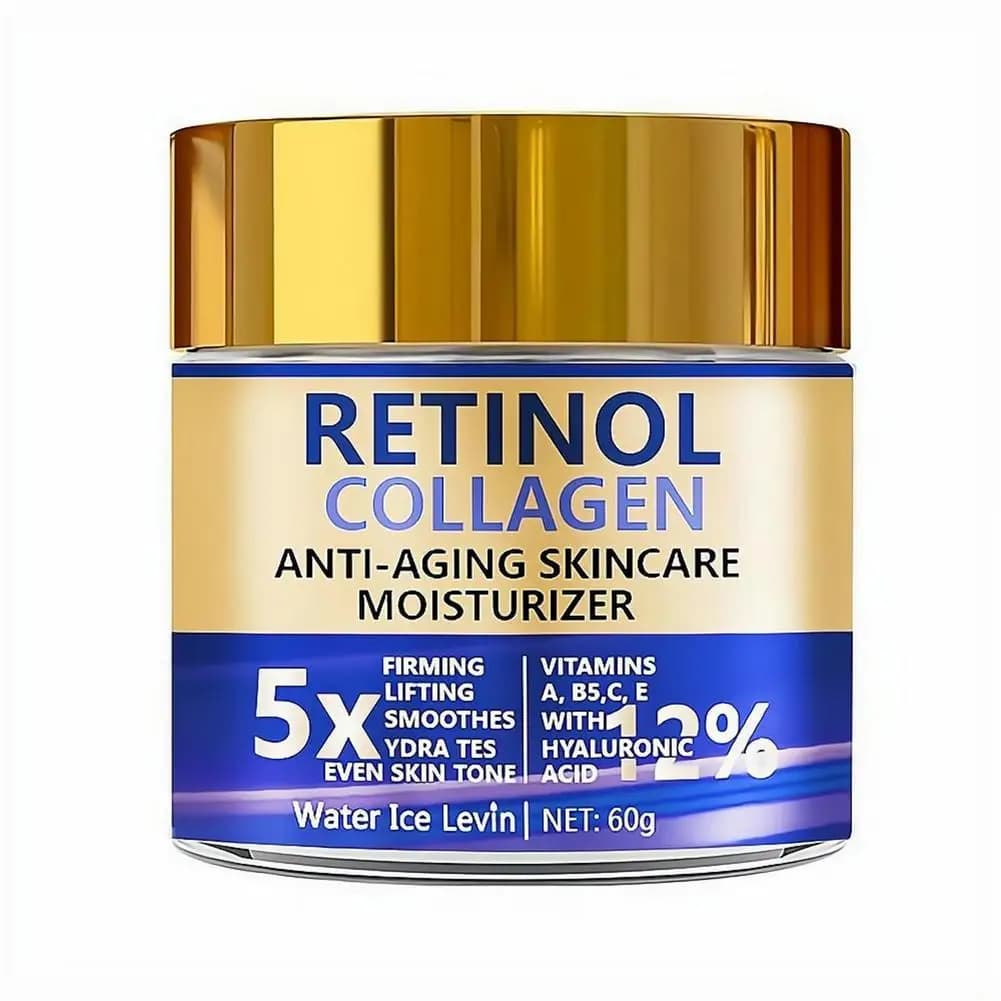 60g Retinol Collagen Face Cream Moisturizer Hyaluronic Acid Vitamin C E Firming Lifting Hydrating Facial Skin Care Cream