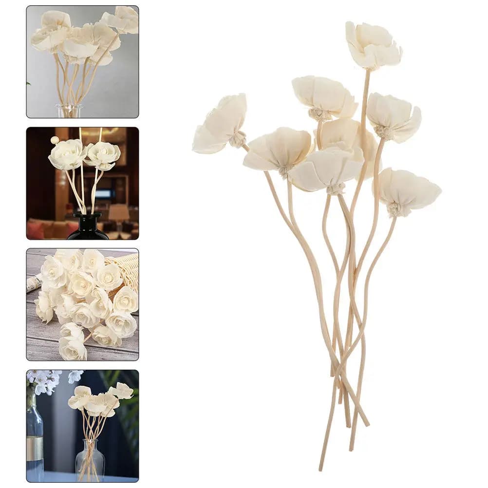 3Pcs Flower Diffuser Sticks Replaceable Aromatherapy Sticks for Empty Aroma Bottles Simple Chic Home Car Office Decoration