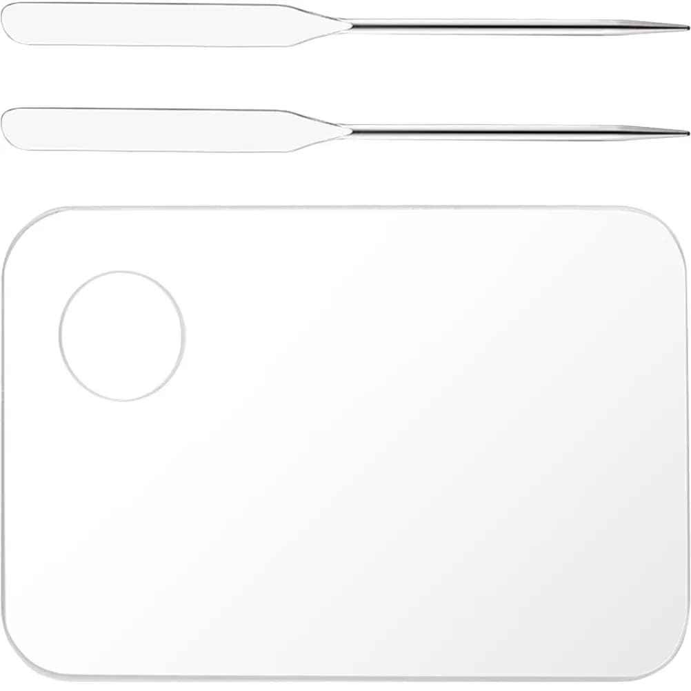Set of 1 Palettes for Mixing Fondotinta, Acrylic Pigment Plate, Light Tray, DIY Makeup Tool, Perfect for Professionals