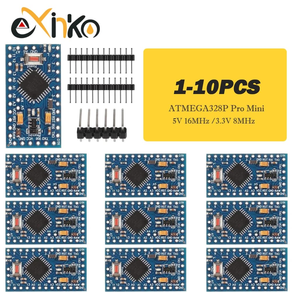 1-10 pz ATMEGA328P Pro Mini 328 Mini ATMEGA328 5 V/16 MHz ATMEGA328 3.3 V 8 MHz per scheda di sviluppo Arduino