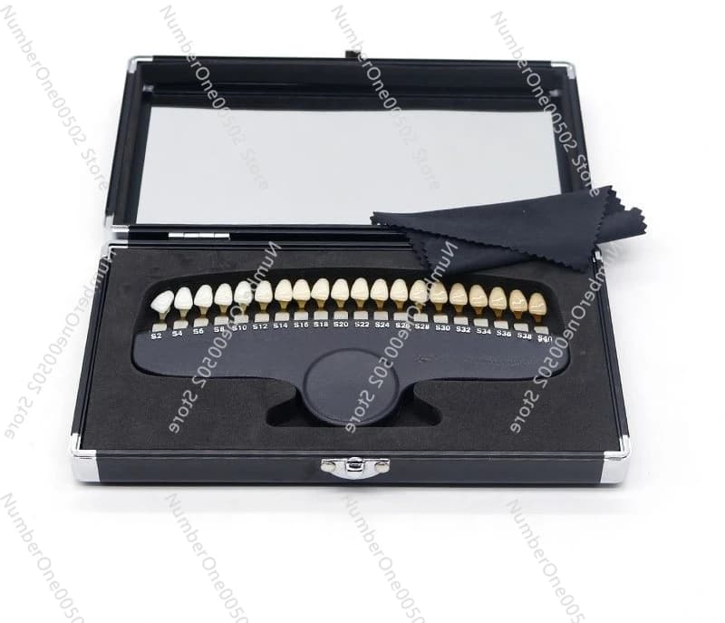 Guide for Dental Shadow 27 Colors Teeth Whitening Language for Whitening Porcelain Veneers