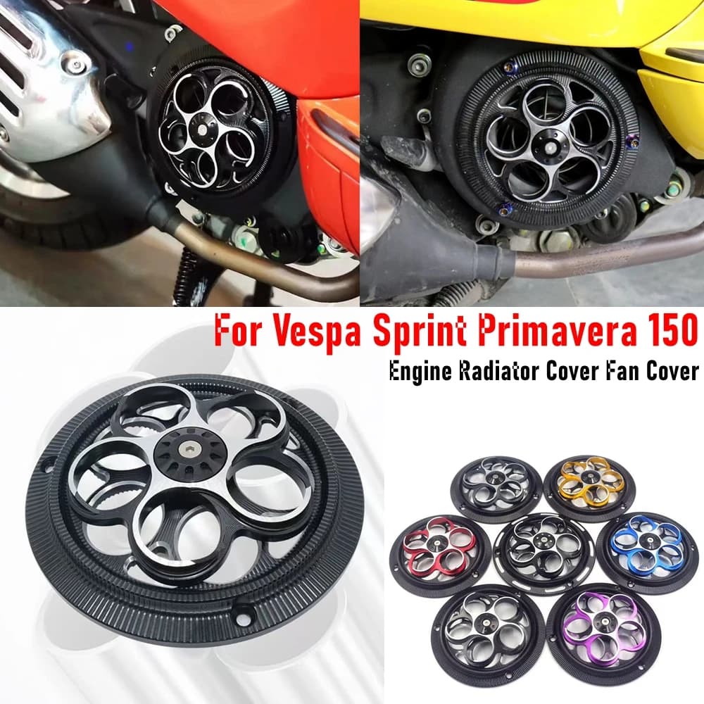 Accessori moto Copertura del motore Protezione della copertura della ventola Protezione del radiatore per Vespa Sprint150 Sprint 150 Primavera 150 2013 - 2023