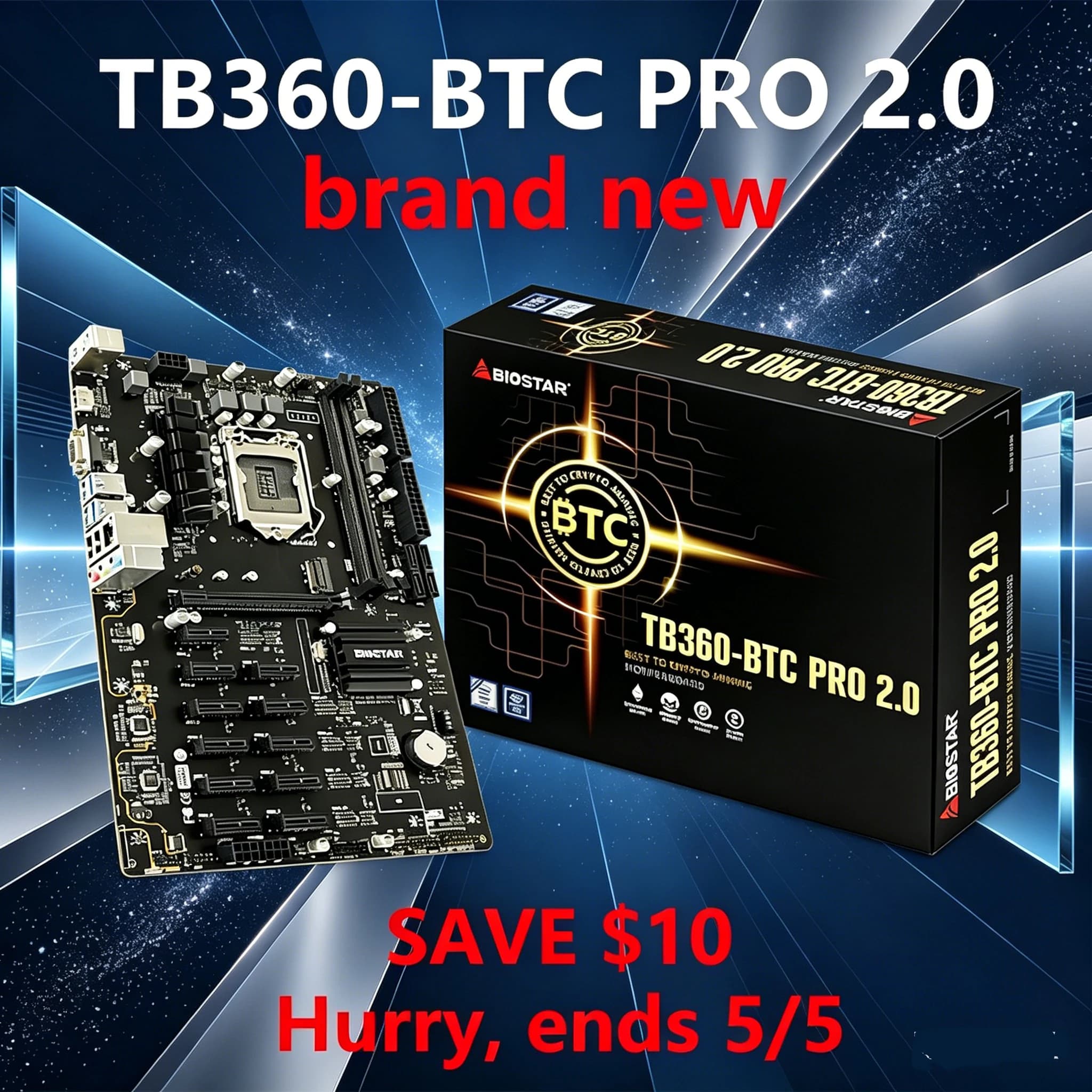 BIOSTAR TB360-BTC PRO 2.0 scheda madre LGA 1151 per CPU i9-9900K i7-9700K i5-9600K i3-9100 i7-8700K i5-8600K RAM DDR4 ATX