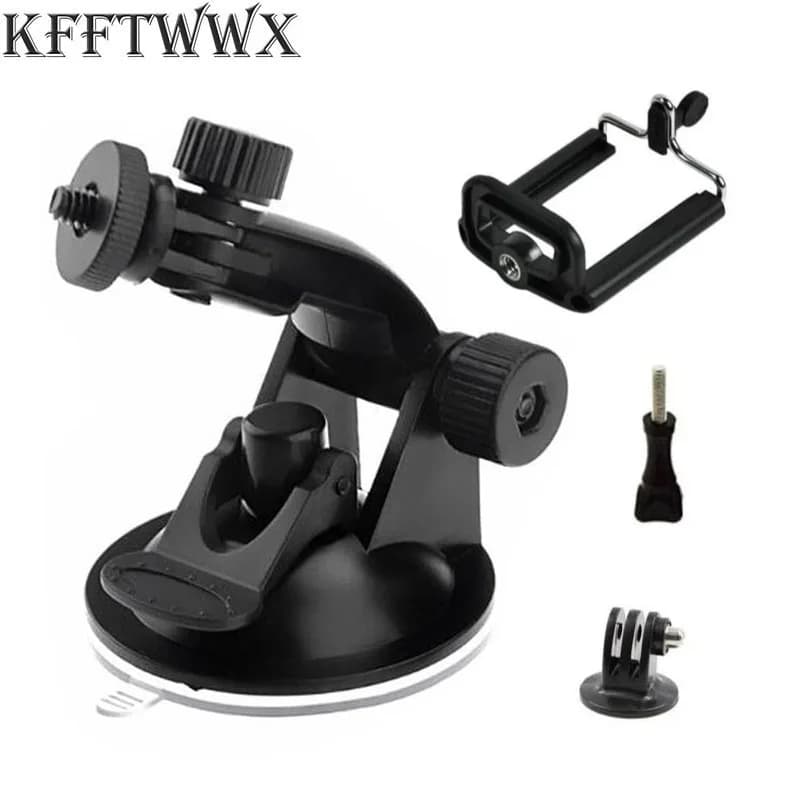 KFFTWWX aspirazione per Gopro Hero 12 11 10 9 8 7 6 5 4 3 MAX accessori supporto per auto parabrezza Cup Dash supporto per fotocamera staffa di supporto