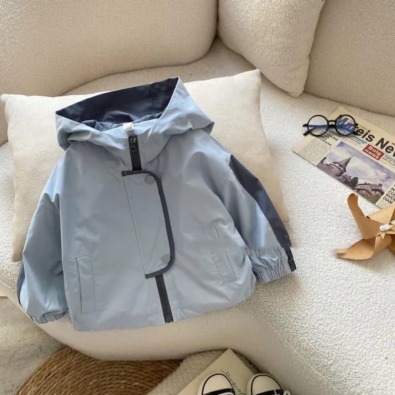 Hooded jacket for children, spring / autumn, new, casual, sporty, windproof, for outdoor activities, for boys and girls