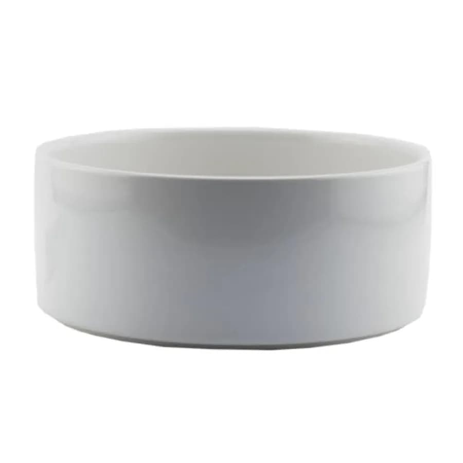 JPPlus Ceramic Sublimation Bowl, Gloss White, 7" Diameter Food for Pet Bowls, Candy Bowls, Key Dish for Dye Sublimation Heat Tr