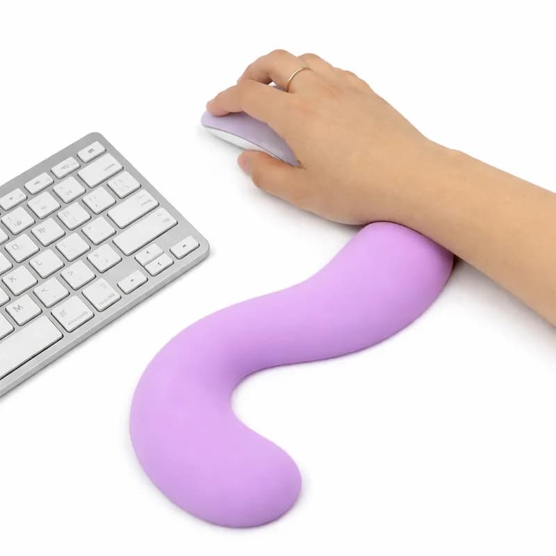 Affascinante tappetino per mouse con supporto per il polso - Tappetino ergonomico 3D morbido e antiscivolo per il supporto del polso, tappetino per mouse da computer per ufficio e tastiera PC