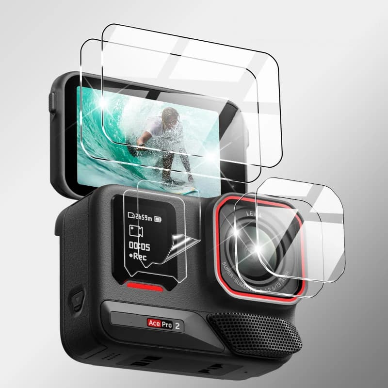 Tempered Glass for Insta360 Ace Pro 2 Camera Film Protector Screen with Anti-scratch lens for Insta 360 Ace Pro 2 Accessories