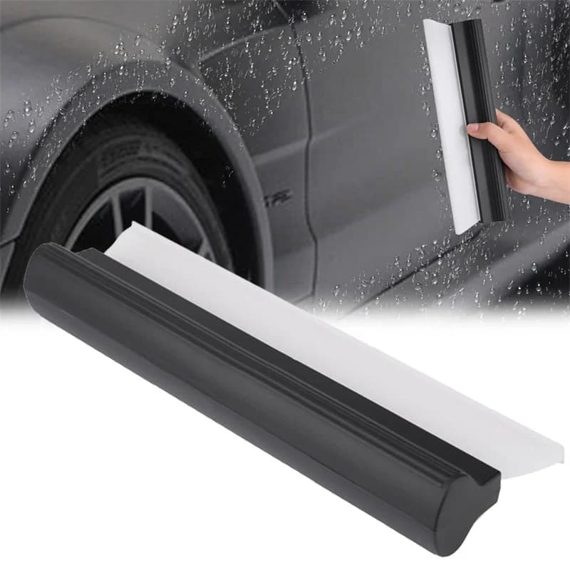1/2pcs Non-Scratch Flexible Soft Silicone Handy Squeegee Car Water Wiper Clean Scraper Film Scraper Accessories