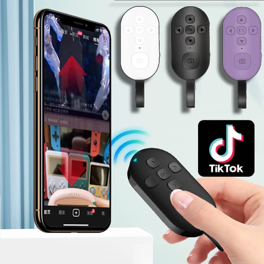 Telecomando intelligente Bluetooth per Xiaomi iPhone Samsung telefono cellulare telecomando universale Selfie Stick Controller per fotocamera Bluetooth