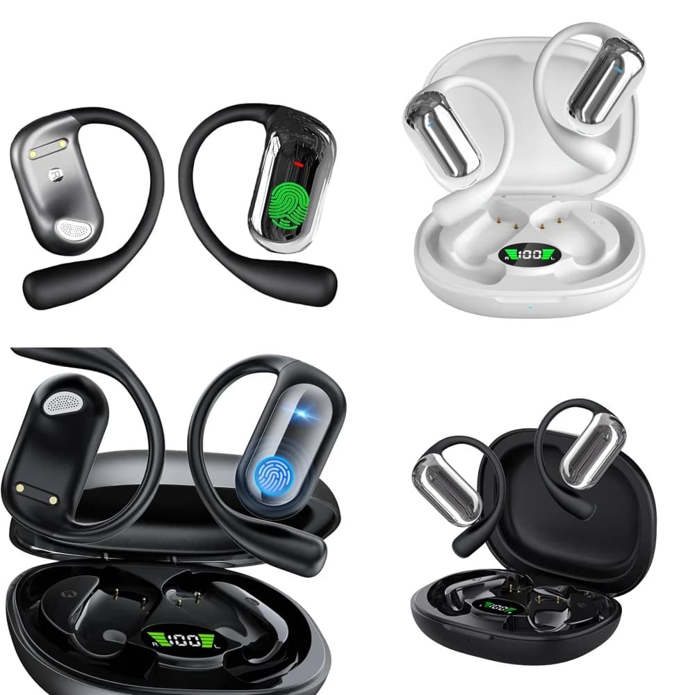Auricolari Wireless UYUXIO OWS con Traduzione Linguistica AI, 144 Lingue Online, Traduttore in Tempo Reale per Viaggi