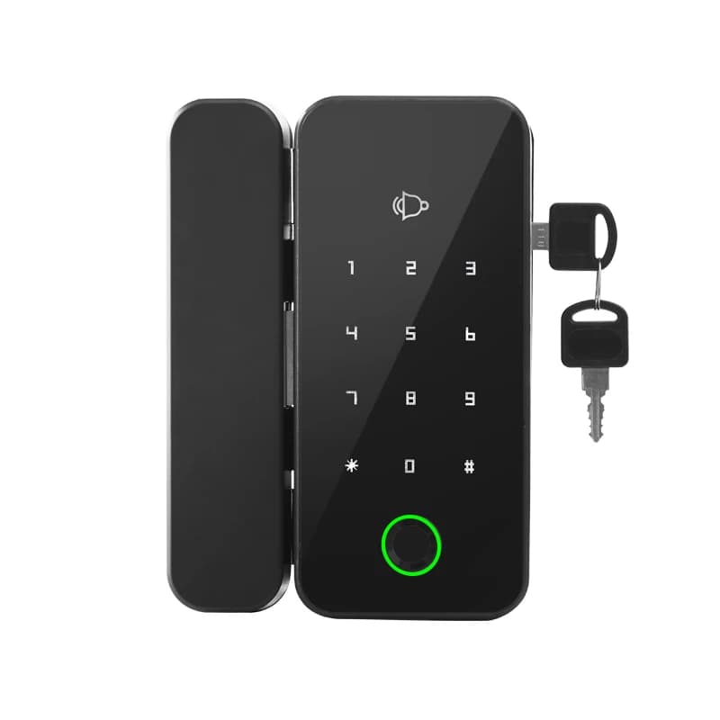 RSH Biometric Fingerprint IC Card Access Electric Remote Control Office Smart Lock for Steel Security Door Integrated Phone App