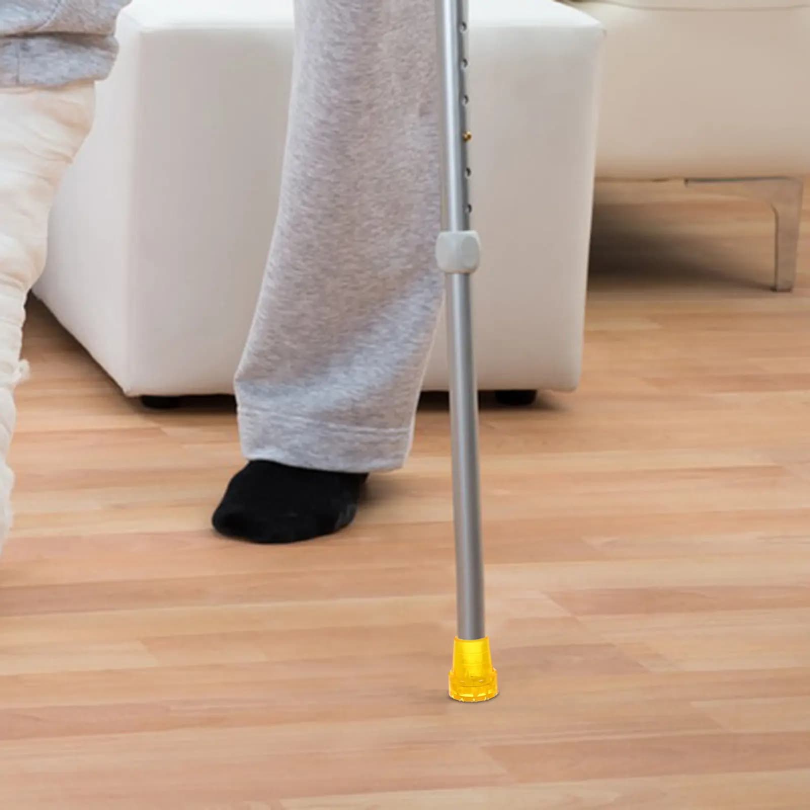 4 Shoe Resistant Shoe Covers for Sticks, Spare Parts for Trekking and Hiking Sticks