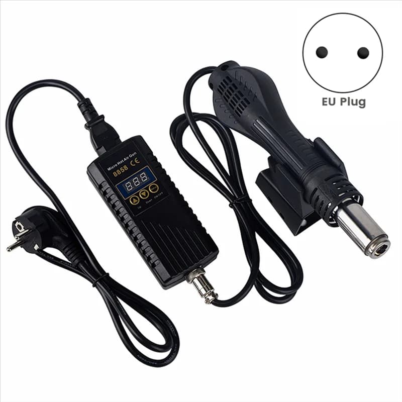 ABAG 8858 Pistola termica-Strumento per saldatura, Strumento di riparazione per saldatura con ventilatore di calore da 700 W Spina europea