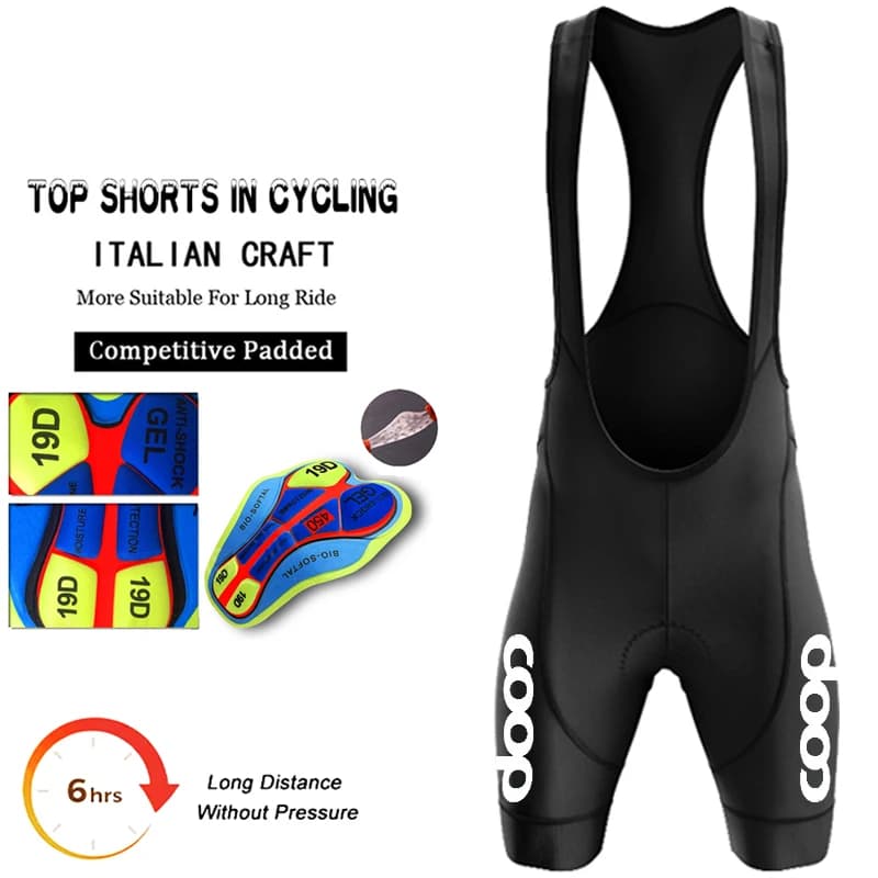 COP Cycling Shorts with 19D Gel Padding, for 6 Running Hours, Men's Cycling Shorts for Downhill, 7CM Anti-slip Bottom