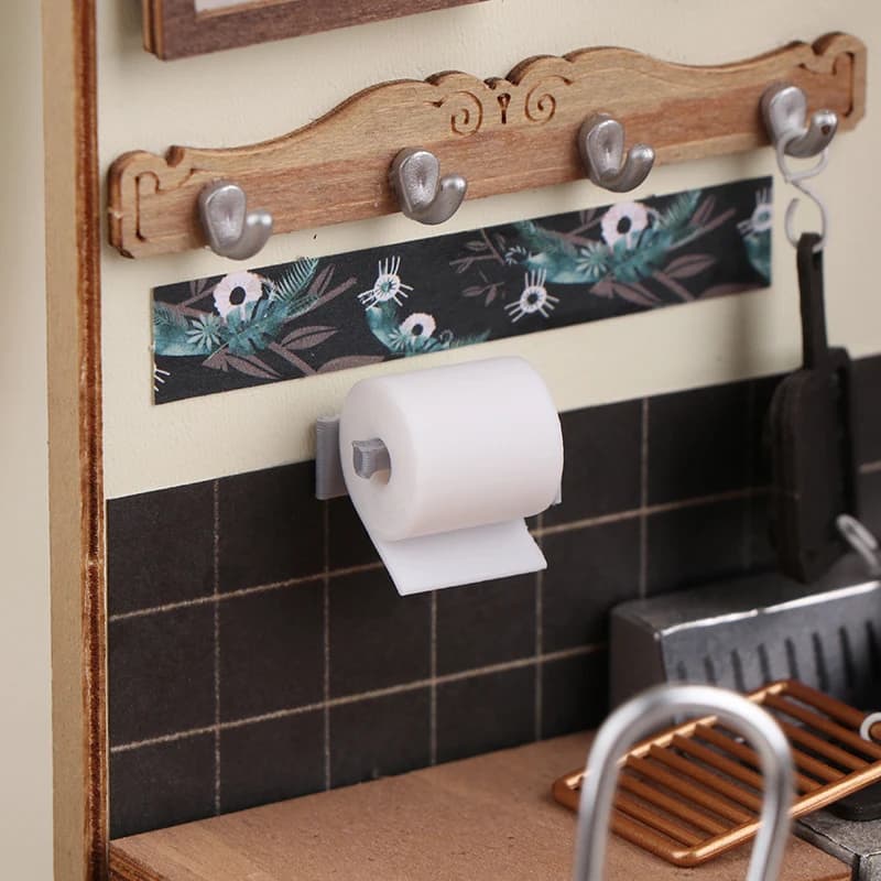 1:12 rotoli di simulazione per casa delle bambole modello di carta igienica bambola Mini porta carta velina da bagno Decor puntelli per la costruzione di Micro Scene