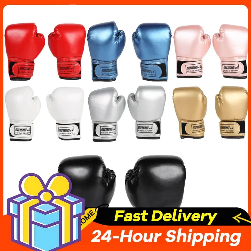 2 PU leather baby boxing gloves, breathable training gloves, kickboxing gloves, taekwondo gloves for boxing bag