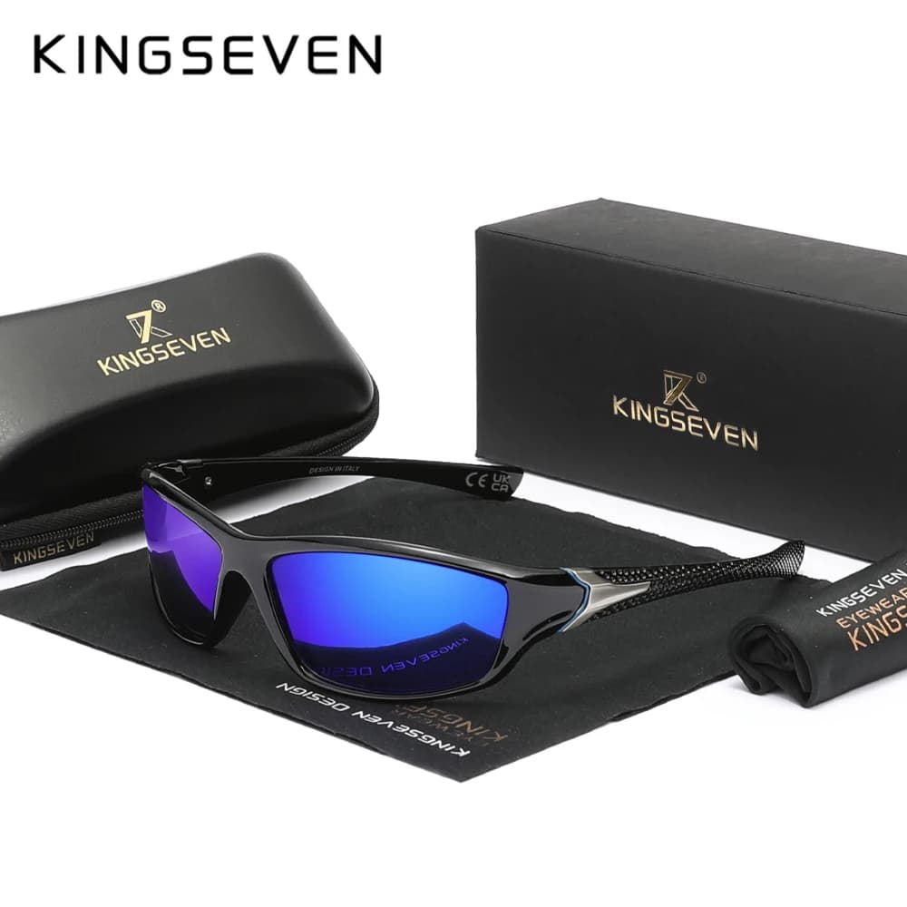 KINGSEVEN Outdoor UV400 Glasses Padded Anti-UV Sunglasses Unisex Sports Sunglasses Eyewear Motorcycle Protective Glasses