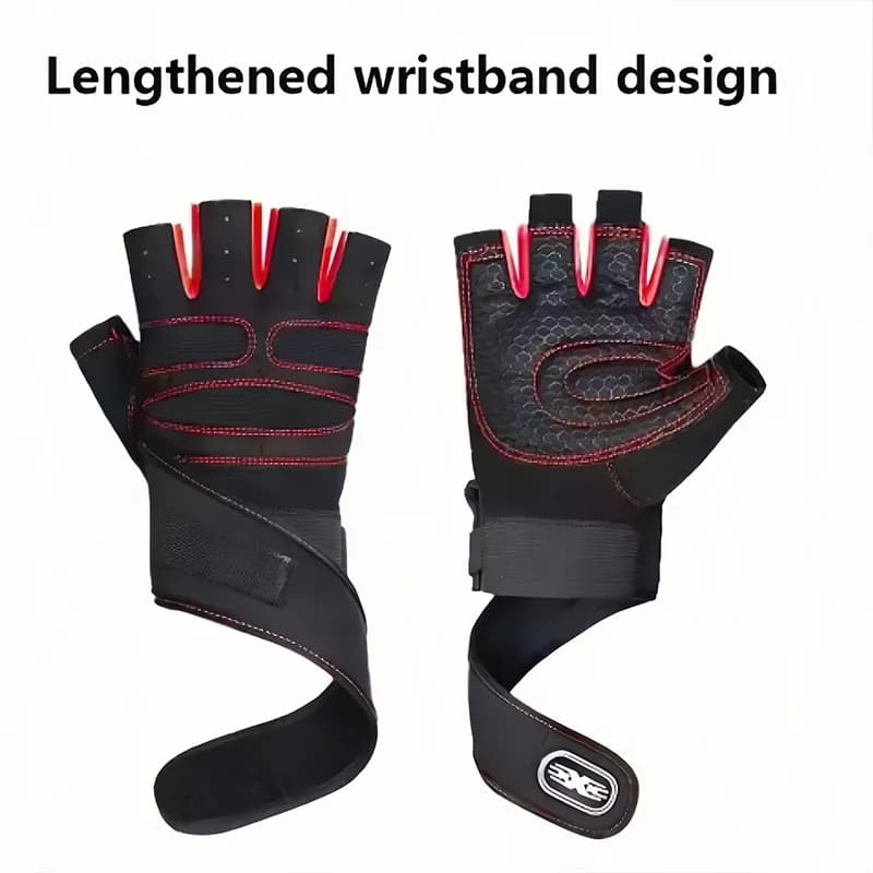 Women's Gym Gloves Cycling Gloves For Exercises Anti Shock Fitness Strap for Weightlifting Sports Gloves For Body Building Training