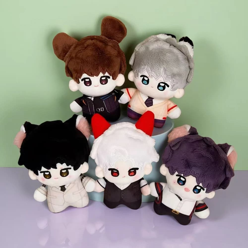 Funny Lovely Anime Game Love And Deepspace Plush Toy Keychain Sylus Zayne Xavier Rafayel Cute Backpack Bag Pendant Doll Ornament