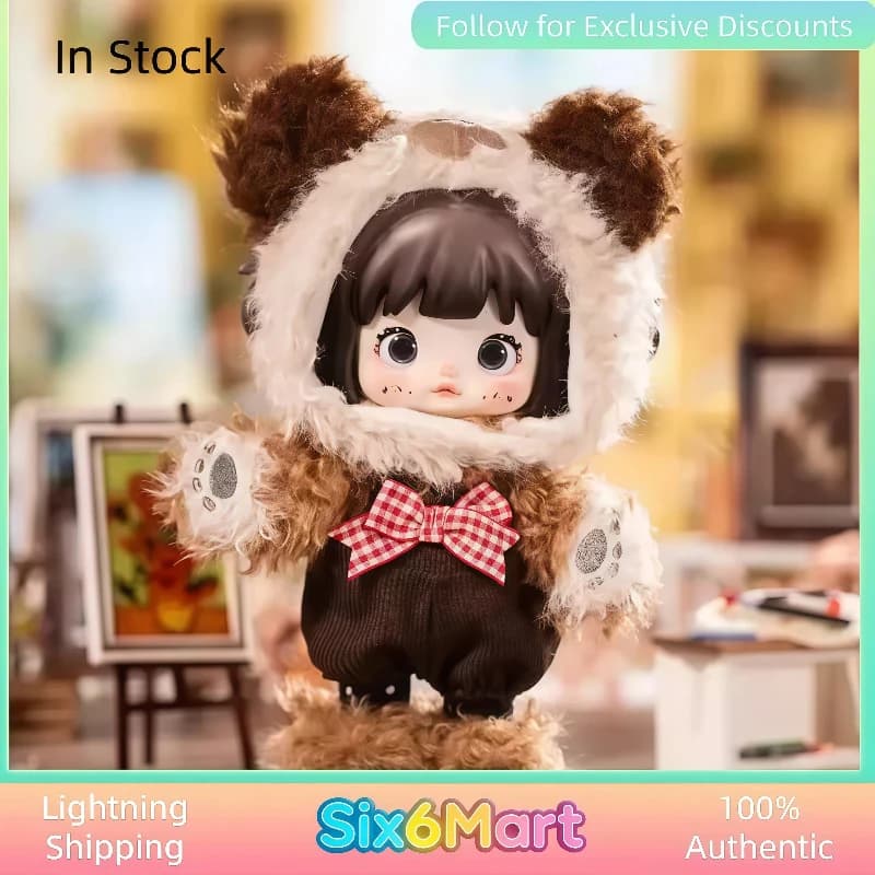 Nommi Ufficiale: BJD da Collezione, Blind Box, Action Figure Articolata con Abito da Orso, Decorazione per la Casa, Regalo per i Fan